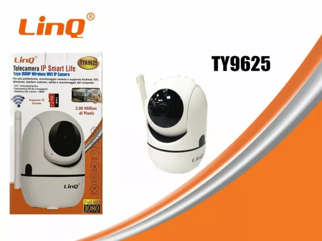 Telecamera Ip Smart Life Tuya 1080p Wireless Wifi Ip Camera Linq Ty9625