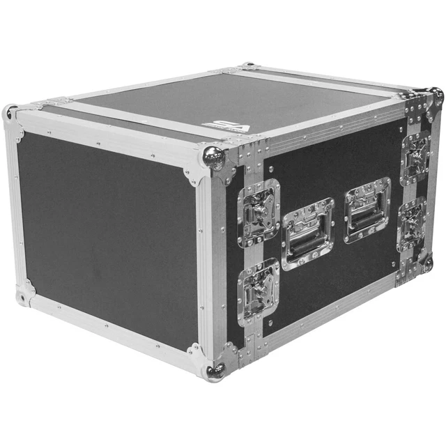 Heavy Duty 8 Space ATA Rack Case - 8U PA DJ Amplifier Flight Road Case
