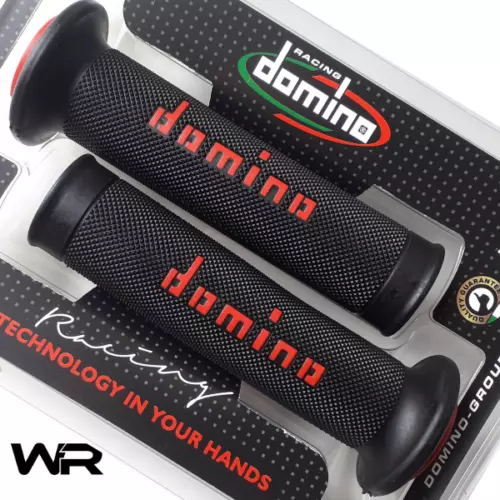 Domino Handlebar Grips Red/Black for Honda CBR600RR CBR900RR CBR1000RR