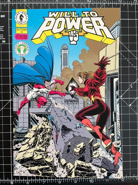 💥👊🏻 WILL TO POWER #9 Dark Horse Comic's Greatest World 1994 High Grade 👊🏻💥
