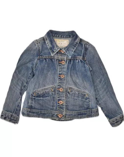 RALPH LAUREN Giacca Denim Ragazza 3-4 Anni Blu Cotone XO50