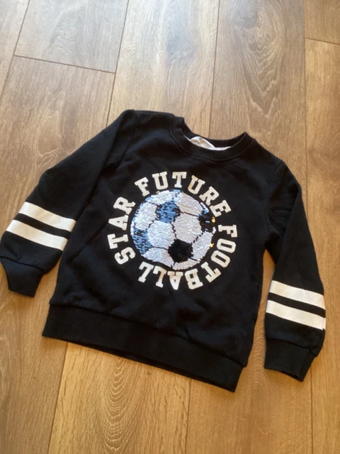 Felpa Bianca E Nera Per Ragazzi Future Football Star 4 - 6 Anni