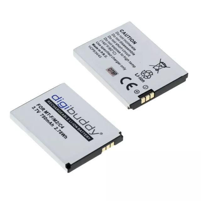 2x Ersatz Akku für AVM FRITZ!Fon MT-F M2 C4 C5 312BAT006 FritzFon DECT MTF