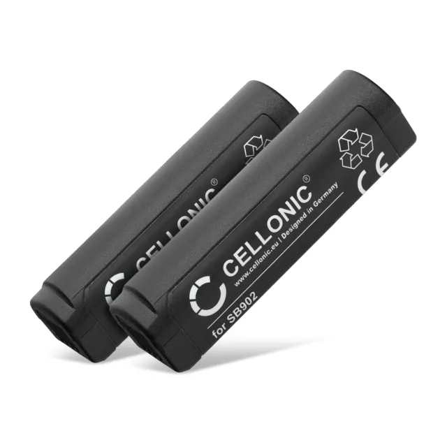 2x Ersatz Akku für Shure SB902 SB902A 1100mAh