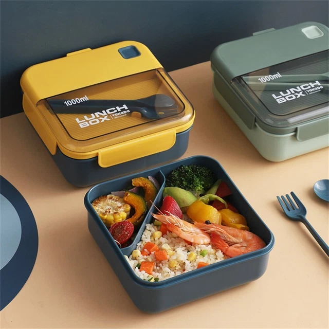 Nuevo oficinista Bento Box lata de pan de alta calidad calentada por microondas