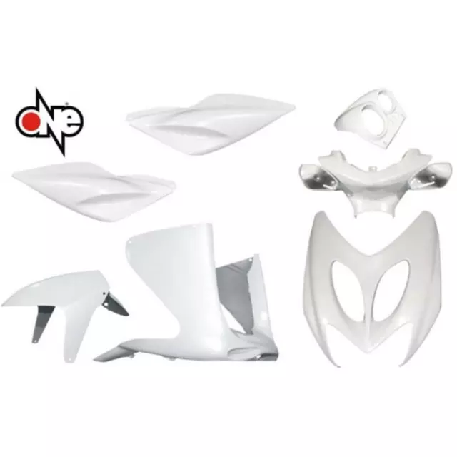 Kit Carene 7 Pezzi Bianco Perla Mbk Nitro 50/100 1997 2012 For Yamaha Aerox 50/1