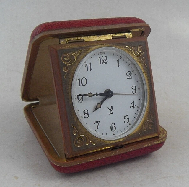 Réveil de voyage vintage étui métalique années 1950/60 (D'occasion) à