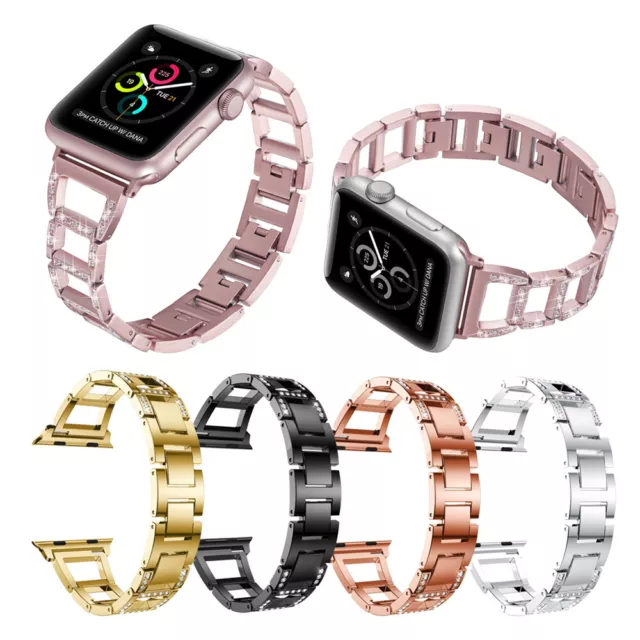 For Apple Watch Series 9 8 7 6 5 SE Women Bracelet Link Band Strap 40/44/41/45mm