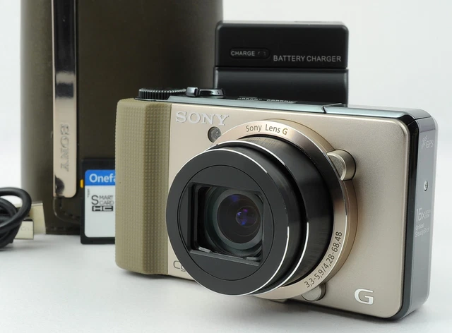 N MINT] SONY Cyber-shot DSC-HX9V Gold Digital Camera English
