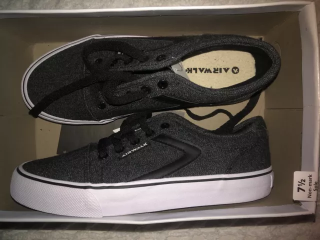 BRAND NEW AIRWALK Mens Rieder Pro Ii Size 7.5 Dark Grey Skate Shoe Sneaker 30.00 PicClick