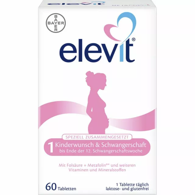 Elevit 1 Désir D'Enfant & Grossesse Comprimés 60 Pièces PZN15371305