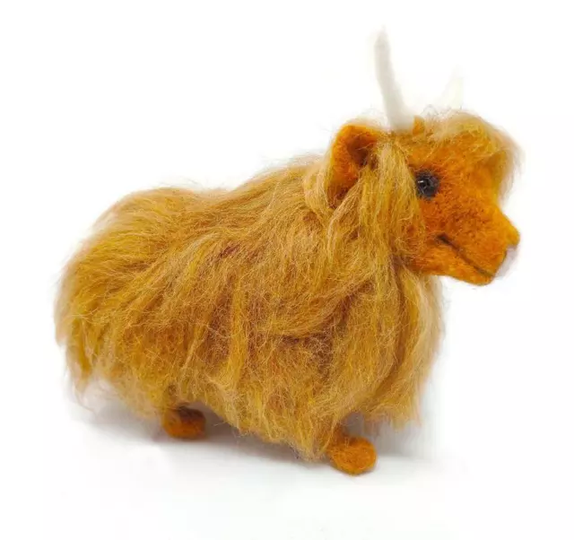 The Crafty Kit Company 'Highland Cow' Needle Felting Kit