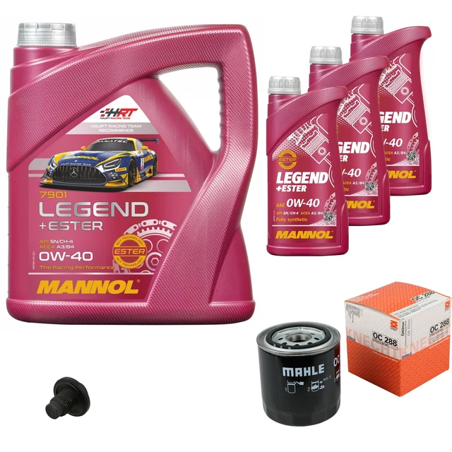 MAHLE Ölfilter 7 L MANNOL Legend+Ester 0W-40 für Jeep Grand Cherokee IV 6.4