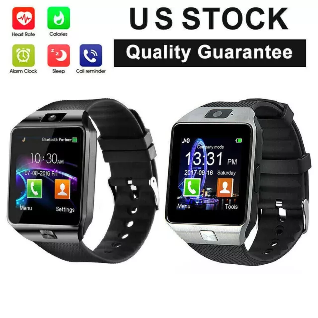 Bluetooth Smart Watch w/Camera Waterproof Phone Mate For Android Samsung iPhone