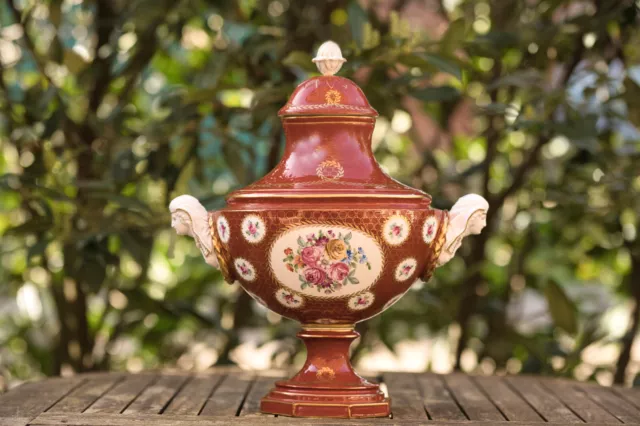 Pottpouri-Vase aus der Sächsischen Porzellanfabrik Dresden Potschappel, von C.T.