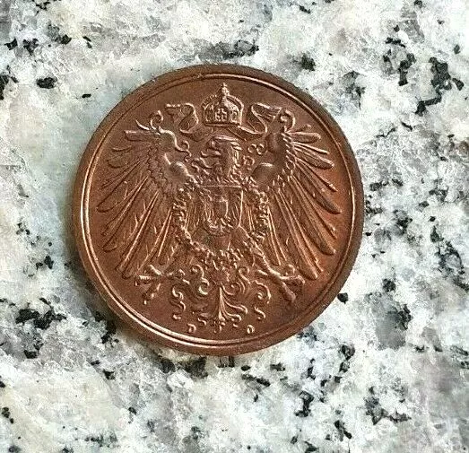 2 Pfennig 1913 D München Kursmünze Deutsches Kaiserreich - Tolle Erhaltung -