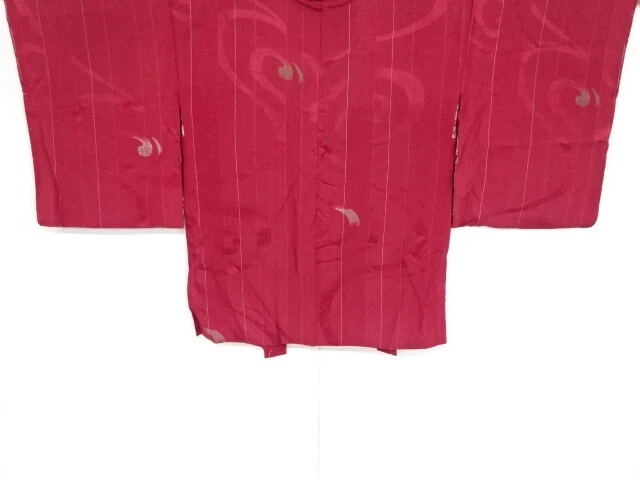 39692# Japanese Kimono / Antique Haori / Embroidery / Urushi / Stream