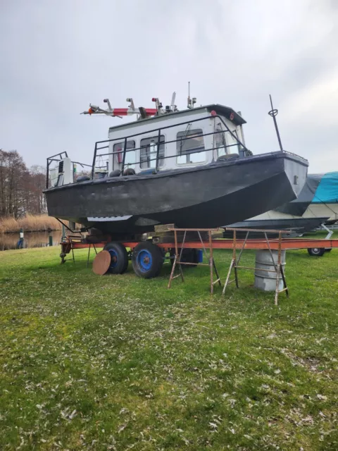 Kajütboot Stahl Arbeitsboot