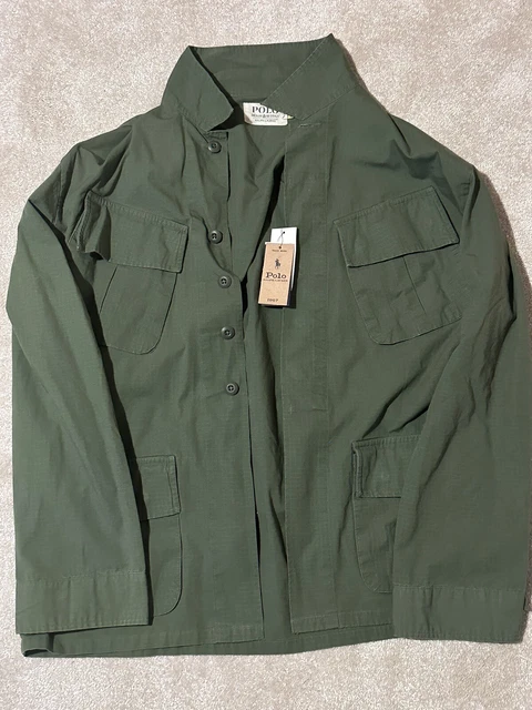 Polo army fatigue jacket outlet