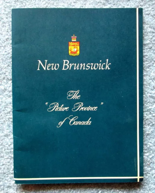 New Brunswick Travel Booklet 1960s Vintage meac5