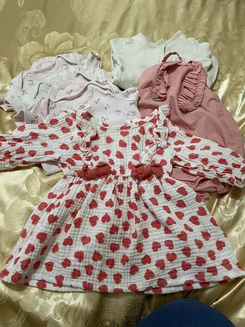 #36 baby girl clothes 3-6 months bundle vest dress babygrow #36