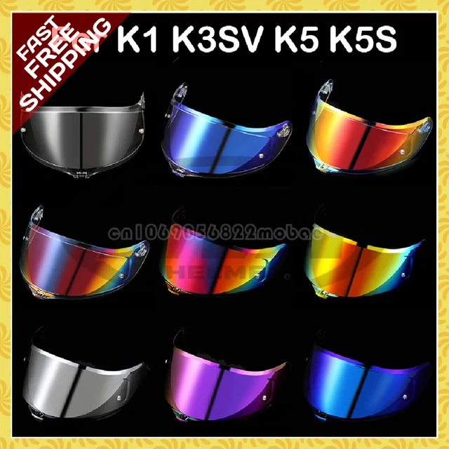 2023 MOTORCYCLE HELMET Night Vision Discoloration Lens Visor FOR AGV K1