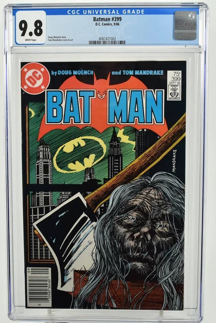 Batman #399 (1986) CGC Graded 9.8 Doug Moench Story Newsstand DC Comics