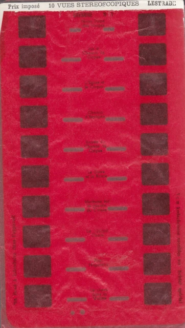 3D Vassoio Decorato Cavarnie No. 1 per Simplex Stereoscope Lestrade