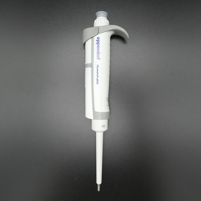 Eppendorf Research Plus Pipette, 0.5-10ul, Single Channel, Dark Gray, w Certif.