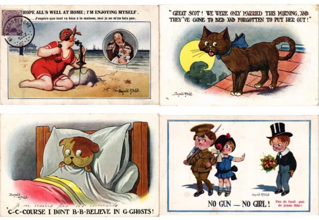 DONALD MCGILL HUMOR COMIC 83 Postcards pre-1950 (L6181) 2