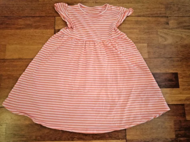 abito estivo bambina età 2-3 anni rosa/pesca usato GC M&S