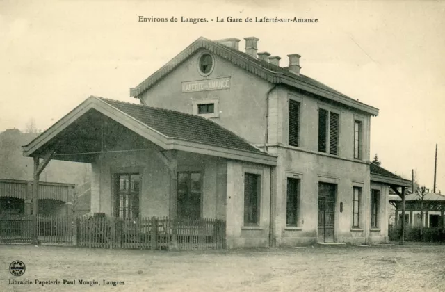 France Laferté Laferte-sur-Amance - La Gare Vieux Carte Postale