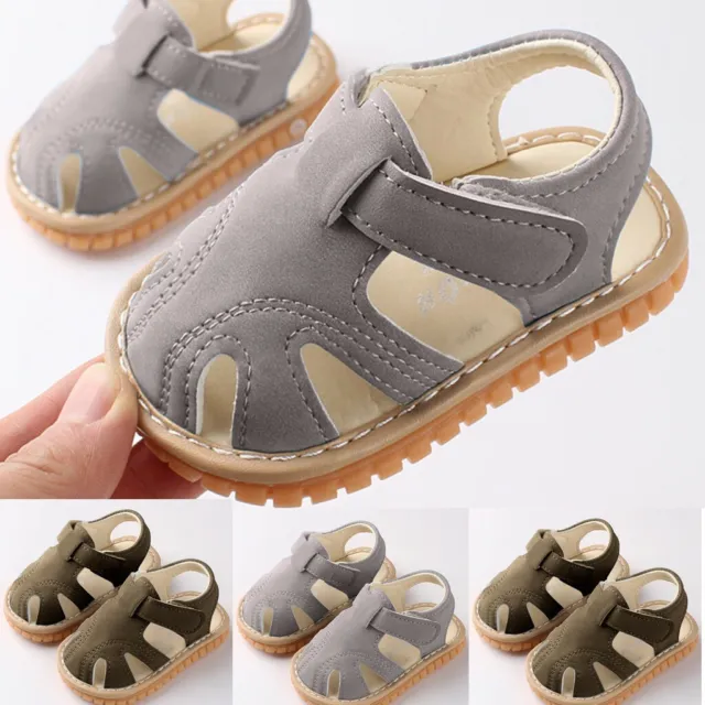 Newborn Infant Girls Baby Boys Flat With Cute Summer Sandals Cute Soft Shoes