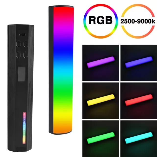W200 RGB Mini handheld Led video Light Stick Full color CTT 2500K-9000K Tripod