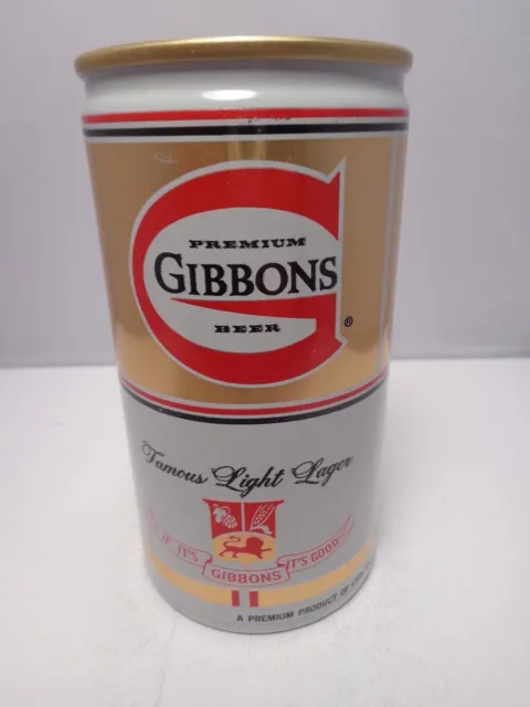 Gibbons Aluminum Pull Tab Empty Beer Can #68-24  Lion Inc. Wilkes-Barre, Pa.
