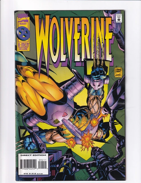 X-Men Deluxe Wolverine #92 Marvel Comics August 1995 VF/NM BAg/Boarded-02