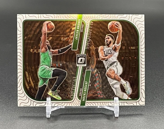2023-24 DONRUSS ILLUSIONS d'optique violet Jaylen marron/Jayson Tatum