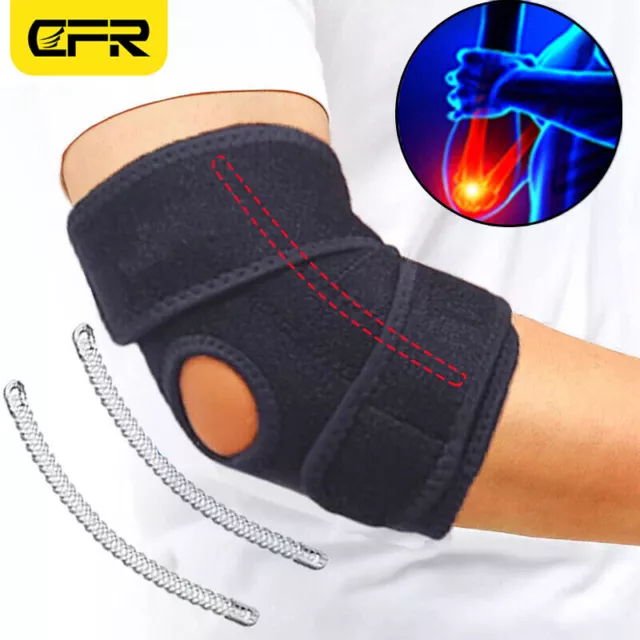 FI Ellenbogenbandage Tennisarm Schoner Schutz Stütze Sport Fitness Bandage