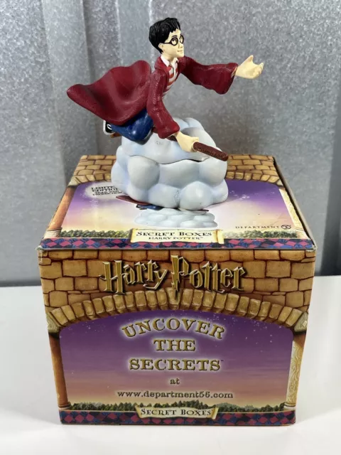 Dept 56 Secret Box - Harry Potter on Broom Figure (2000) Collectible Quidditch