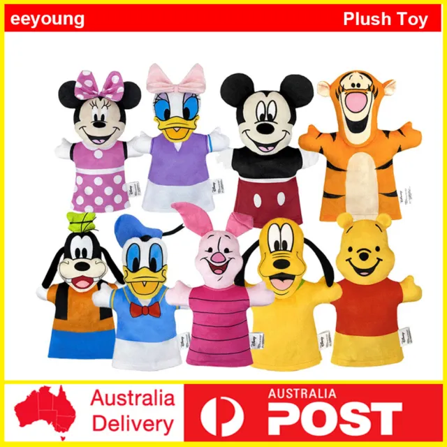 Disney Minnie Mouse Mickey Donald Duck Goofy Goof Plush Toys Plush Hand Puppets