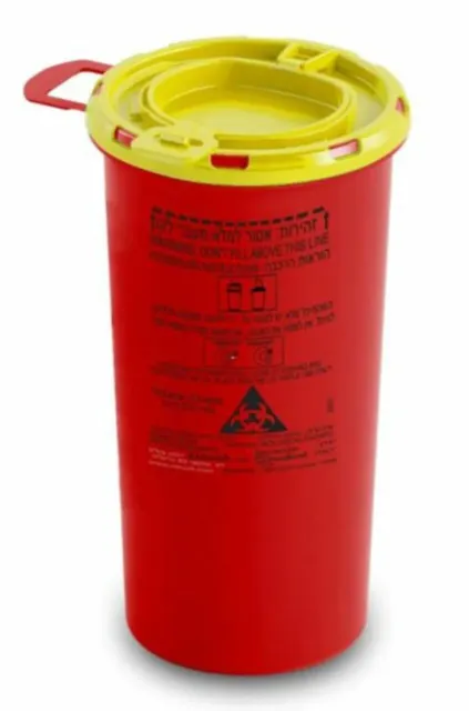 Clinic Sharps Containers 0.5L & 2.0L Disposal of Sharp and Cutting Waste