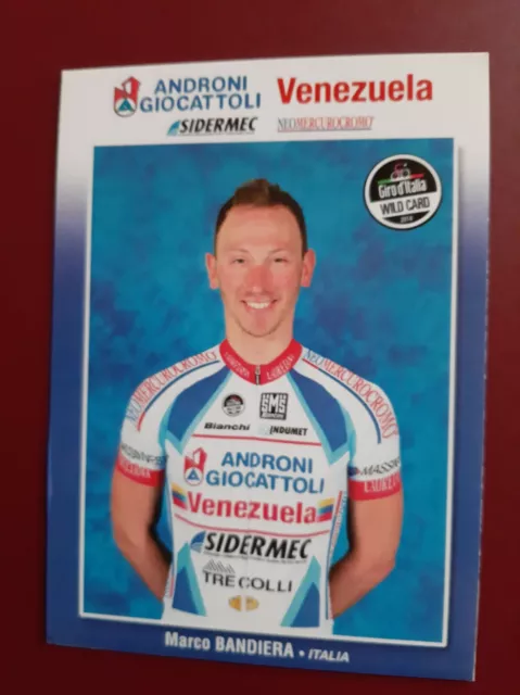 CYCLISME carte cycliste MARCO BANDIERA équipe ANDRONI GIOCATTOLI Venezuela