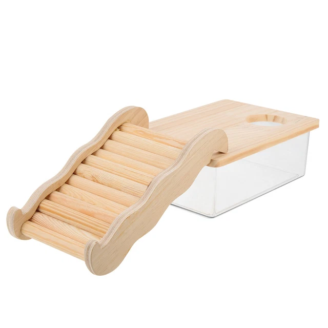 Vasca per criceto legno criceto box da bagno accessori doccia per animali domestici