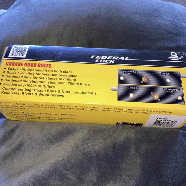 Cerradura de perno de puerta de garaje Federal D613