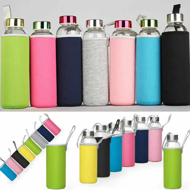 420-550mL Sport Water Bottle Cover Neoprene Insulated Sleeve Bag Case Pouch Gift
