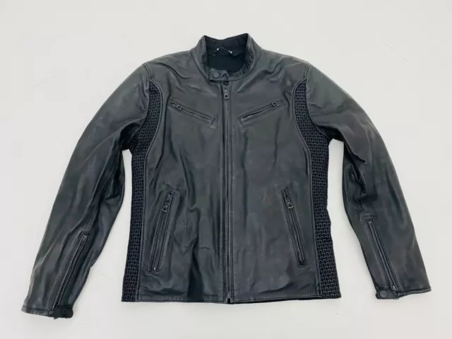 Giacca Giubbotto Pelle Uomo Leather's Man Jacket Ducati Dainese Dark Tg 48 Cd 30