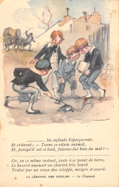 Cpa Illustrator / Poulbot / The Legend Of The Centuries / The Toad