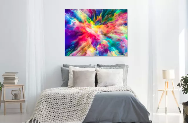 Beautiful Abstract Clouds Colorful Print Home Decor Wall Art choose your size