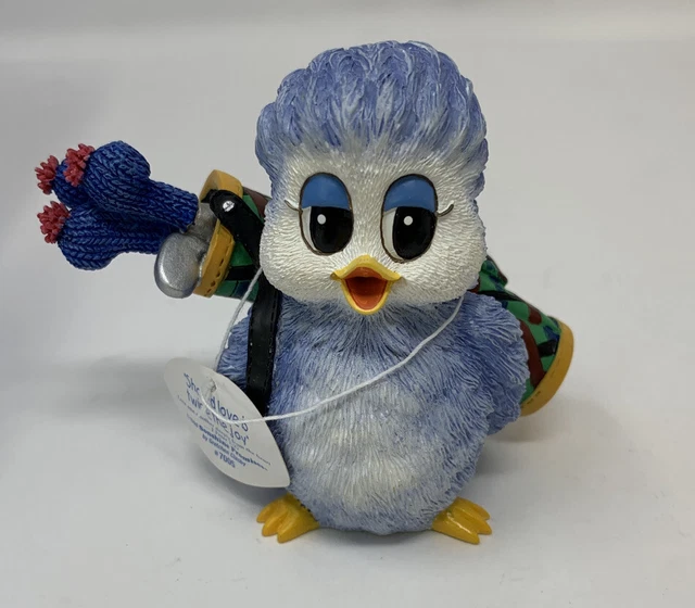 Anthropomorphic Blue Bird Golfer Golf Figurine "Golf is not Life or Death . ."