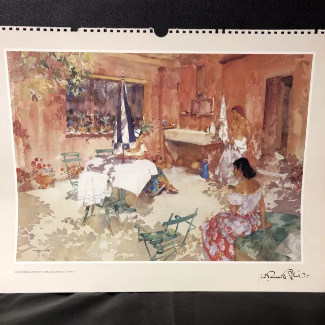 Art Print: The Red Terrace, Provence by Sir William Russell Flint (C6)